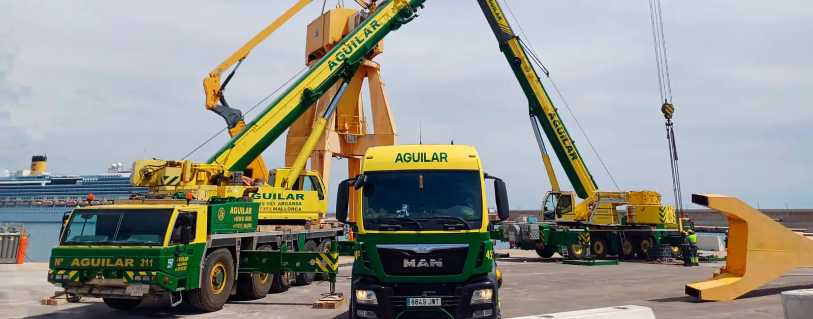 Ventajas del alquiler de grúas de gran tonelaje en Baleares