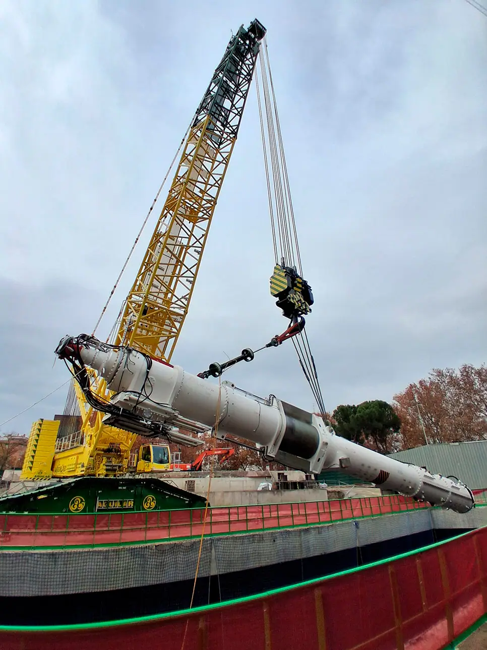 Bajada de la tuneladora Mayrit · Línea 11 de Metro Madrid