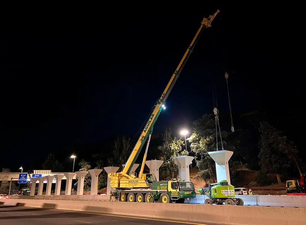 Construcción del nuevo Parque Ventas sobre la M-30