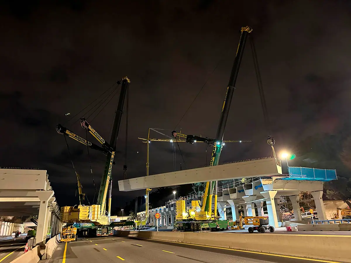 Construcción del nuevo Parque Ventas sobre la M-30