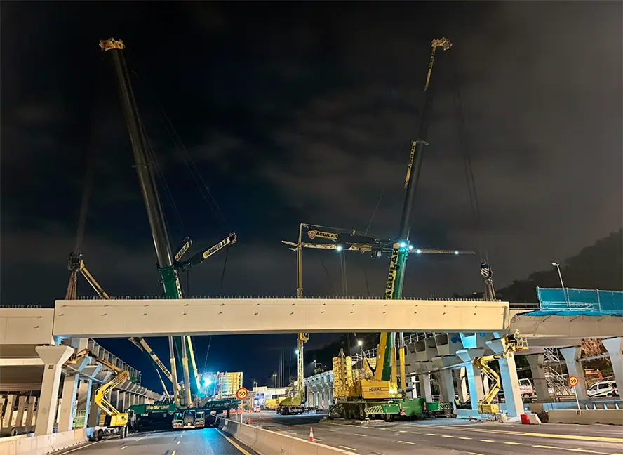 Construcción del nuevo Parque Ventas sobre la M-30