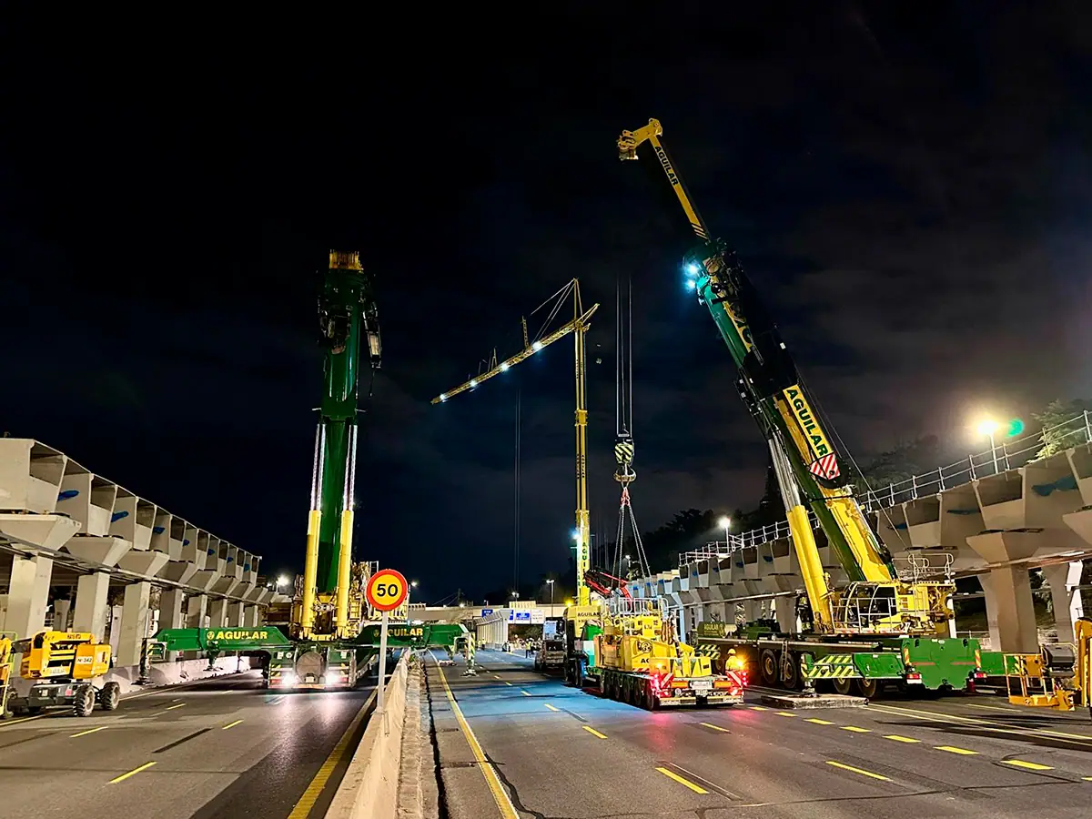 Construcción del nuevo Parque Ventas sobre la M-30