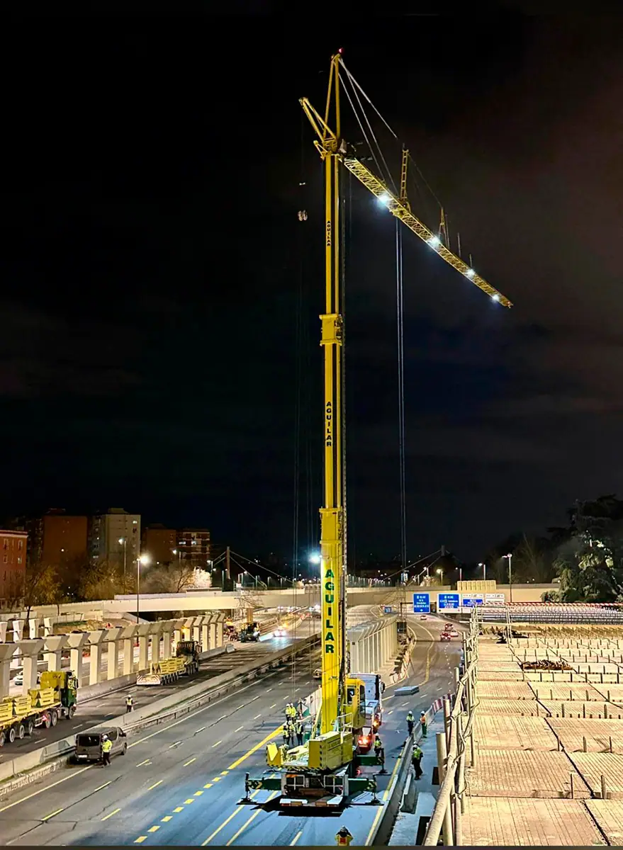 Construcción del nuevo Parque Ventas sobre la M-30