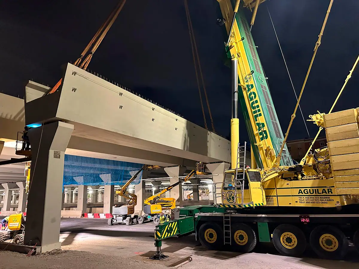 Construcción del nuevo Parque Ventas sobre la M-30